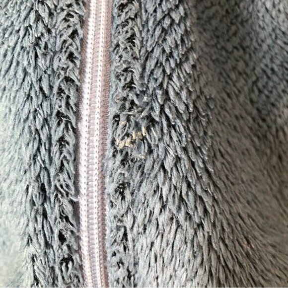 Patagonia Blue Fuzzy Full Zip  Snap Jacket Size Small - Picture 3 of 6
